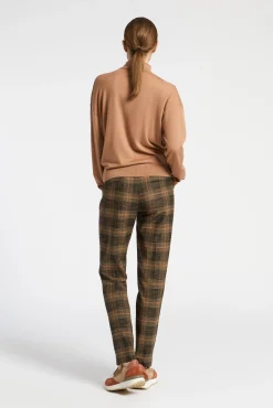 Xandres Pantalon à carreaux à larges motifs-Femme Pantalons