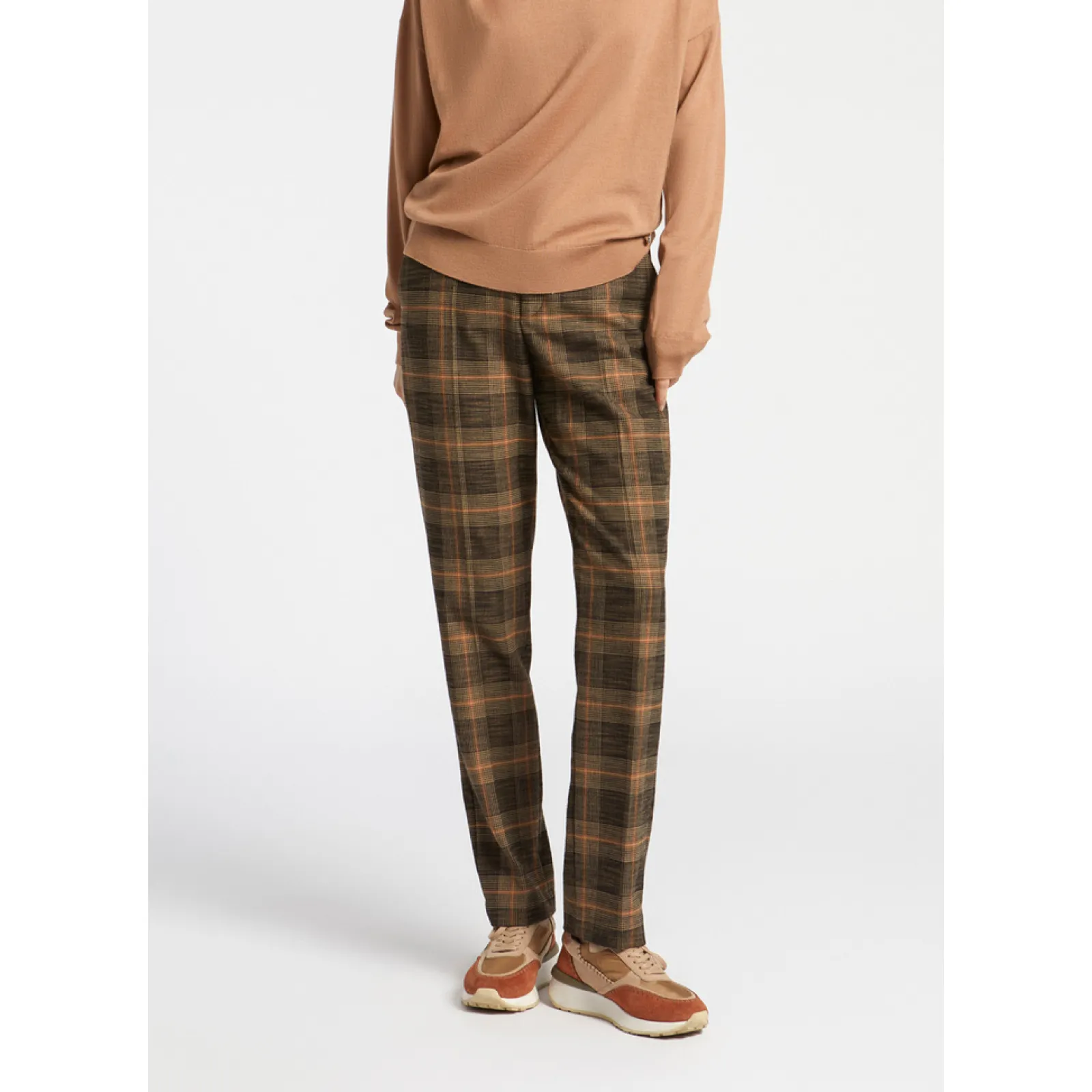 Xandres Pantalon à carreaux à larges motifs-Femme Pantalons