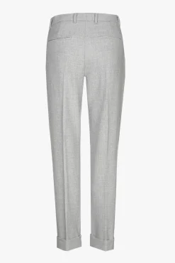 Xandres Pantalon chino gris avec bord retourné-Femme Essentials|Pantalons