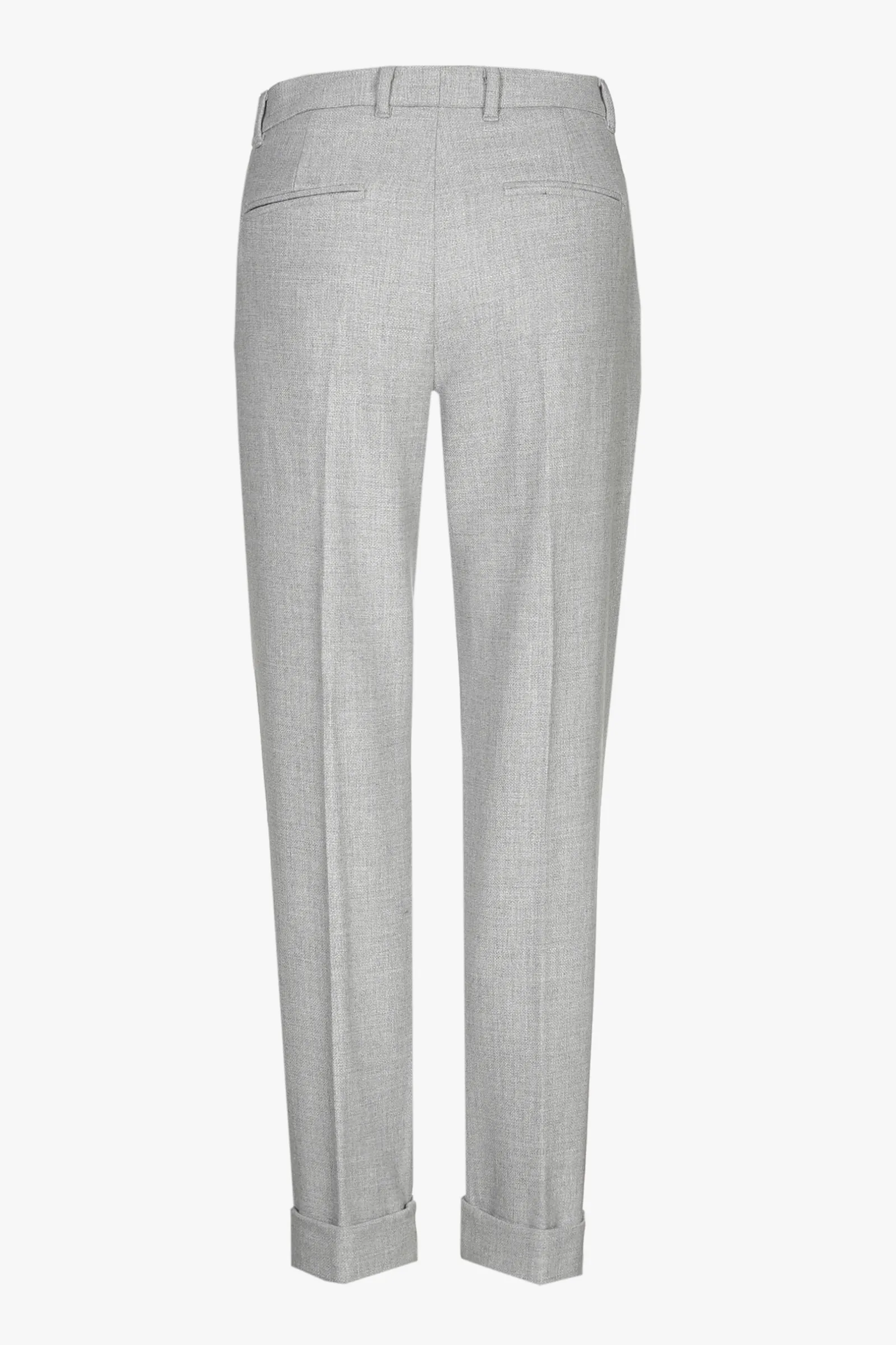 Xandres Pantalon chino gris avec bord retourné-Femme Essentials|Pantalons