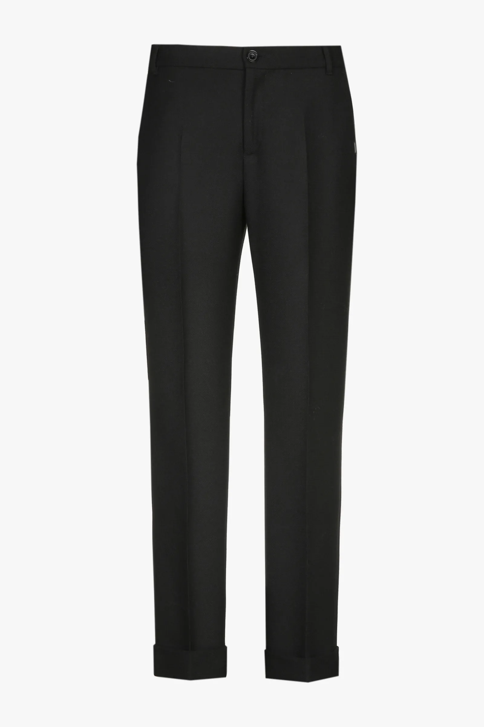 Xandres Pantalon chino noir avec bord retourné-Femme Essentials|Pantalons