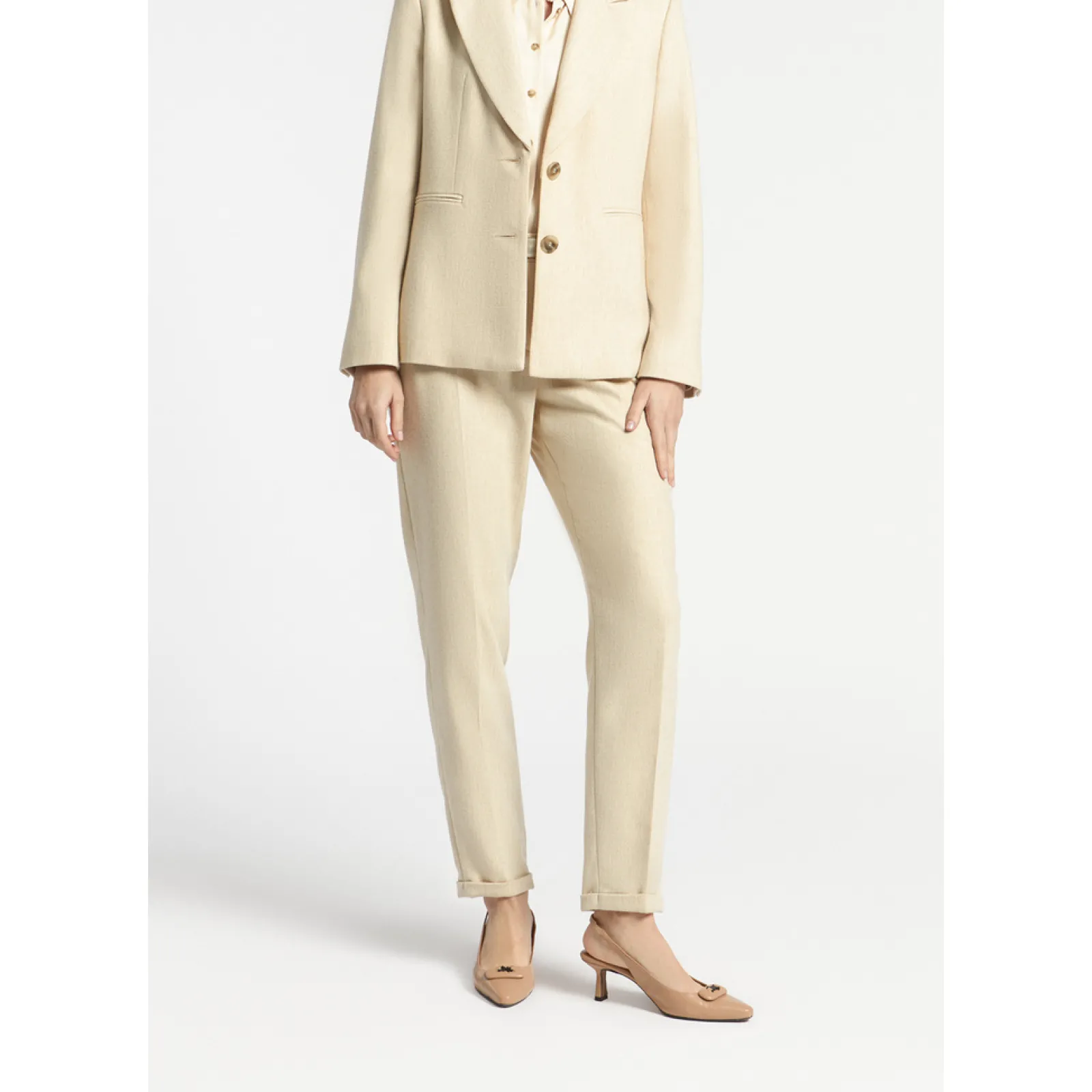 Xandres Pantalon de costume à jambes étroites-Femme Pantalons