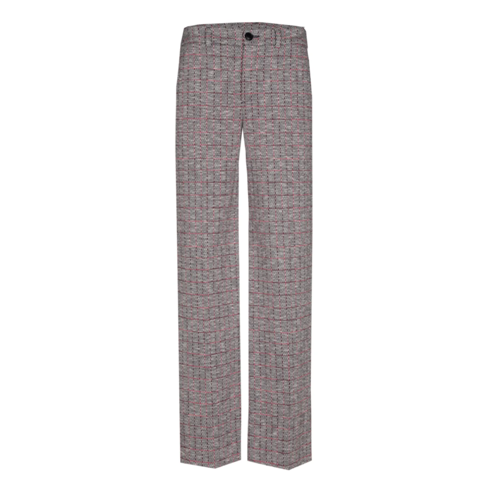 Xandres Pantalon doux à carreaux-Femme Pantalons