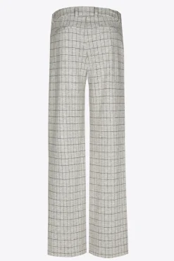 Xandres Pantalon doux à carreaux-Femme Pantalons