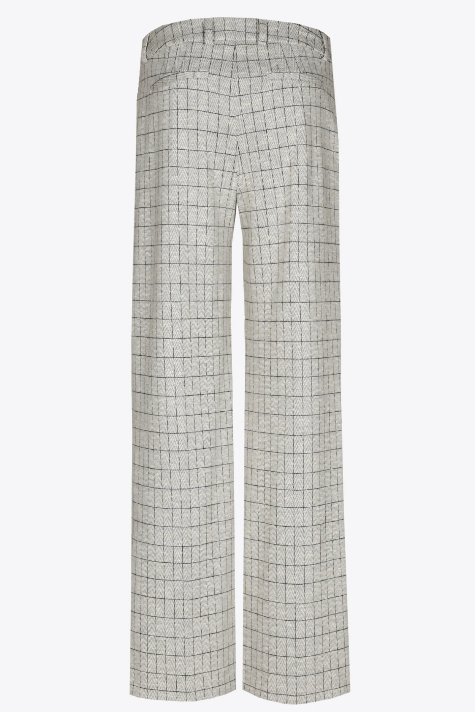Xandres Pantalon doux à carreaux-Femme Pantalons