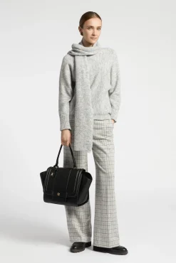 Xandres Pantalon doux à carreaux-Femme Pantalons