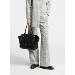 Xandres Pantalon doux à carreaux-Femme Pantalons