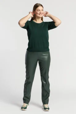 Xandres Pantalon en faux cuir à élastique-Femme Xandres Plus|Pantalons