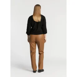 Xandres Pantalon en faux cuir à élastique-Femme Xandres Plus|Pantalons