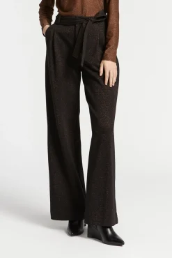 Xandres Pantalon en lurex-Femme Pantalons