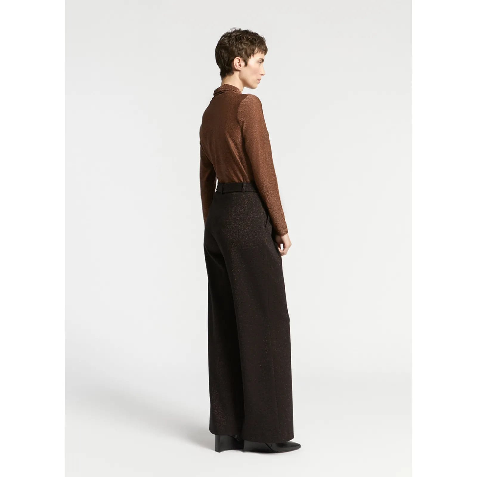 Xandres Pantalon en lurex-Femme Pantalons