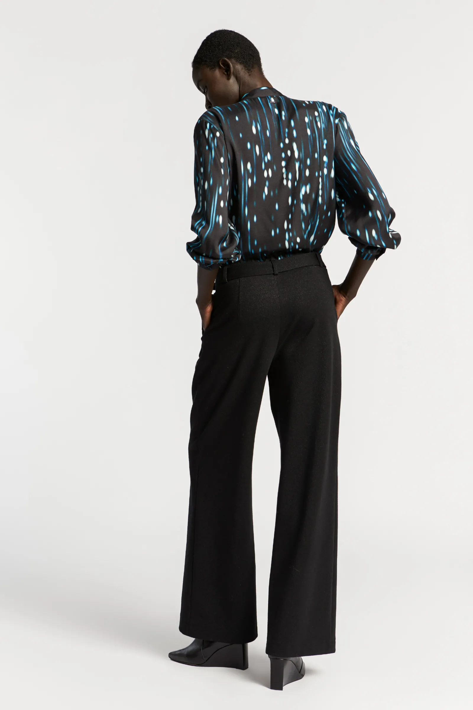 Xandres Pantalon en lurex-Femme Pantalons
