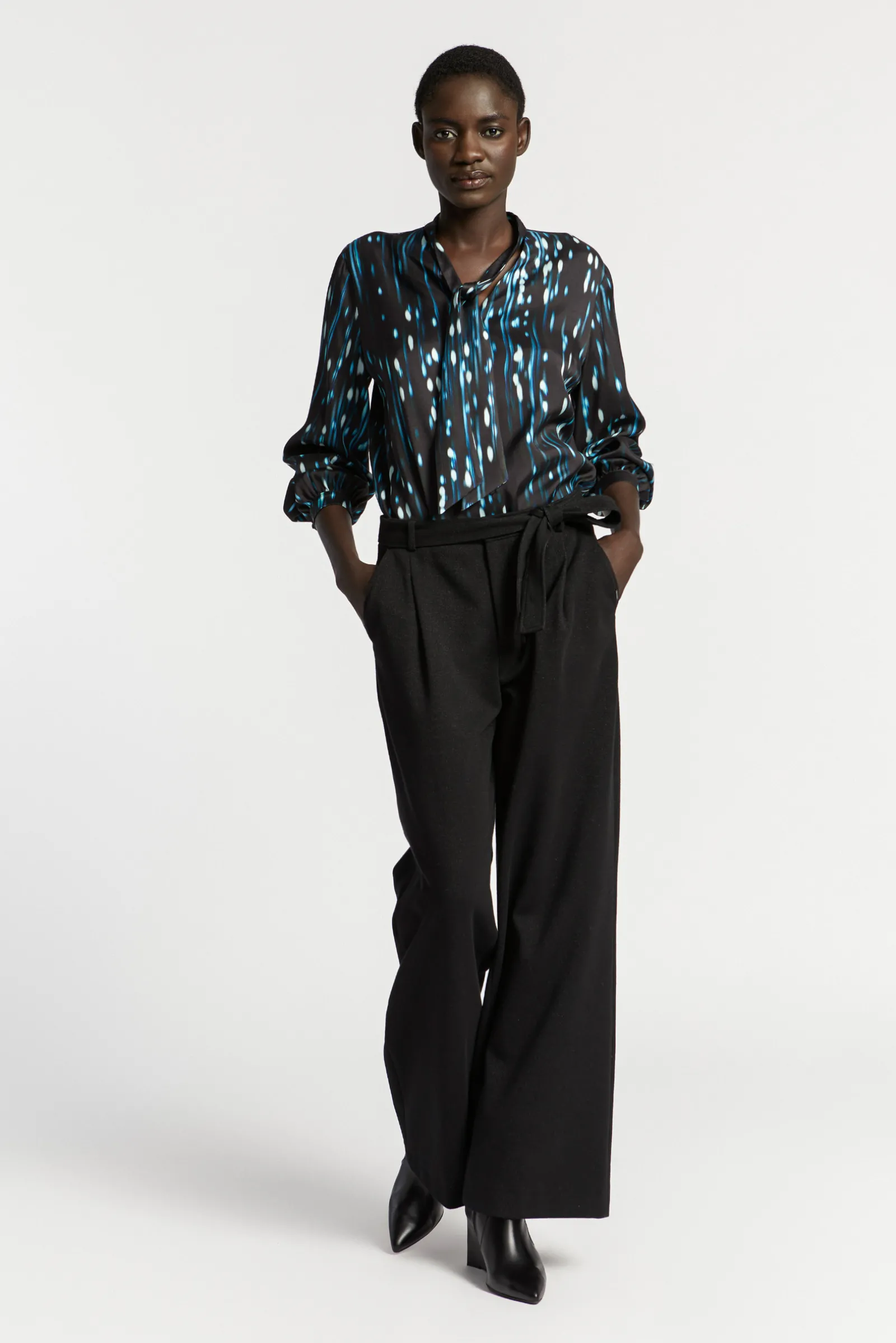 Xandres Pantalon en lurex-Femme Pantalons