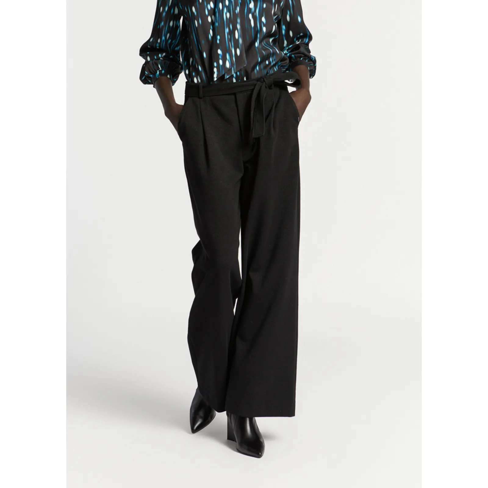 Xandres Pantalon en lurex-Femme Pantalons