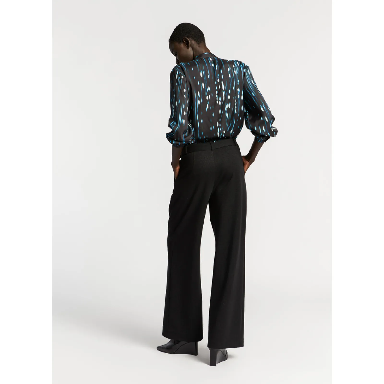 Xandres Pantalon en lurex-Femme Pantalons