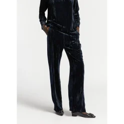 Xandres Pantalon en velours écrasé-Femme Pantalons