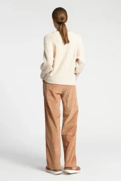 Xandres Pantalon extensible en velours côtelé-Femme Pantalons