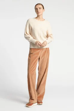 Xandres Pantalon extensible en velours côtelé-Femme Pantalons