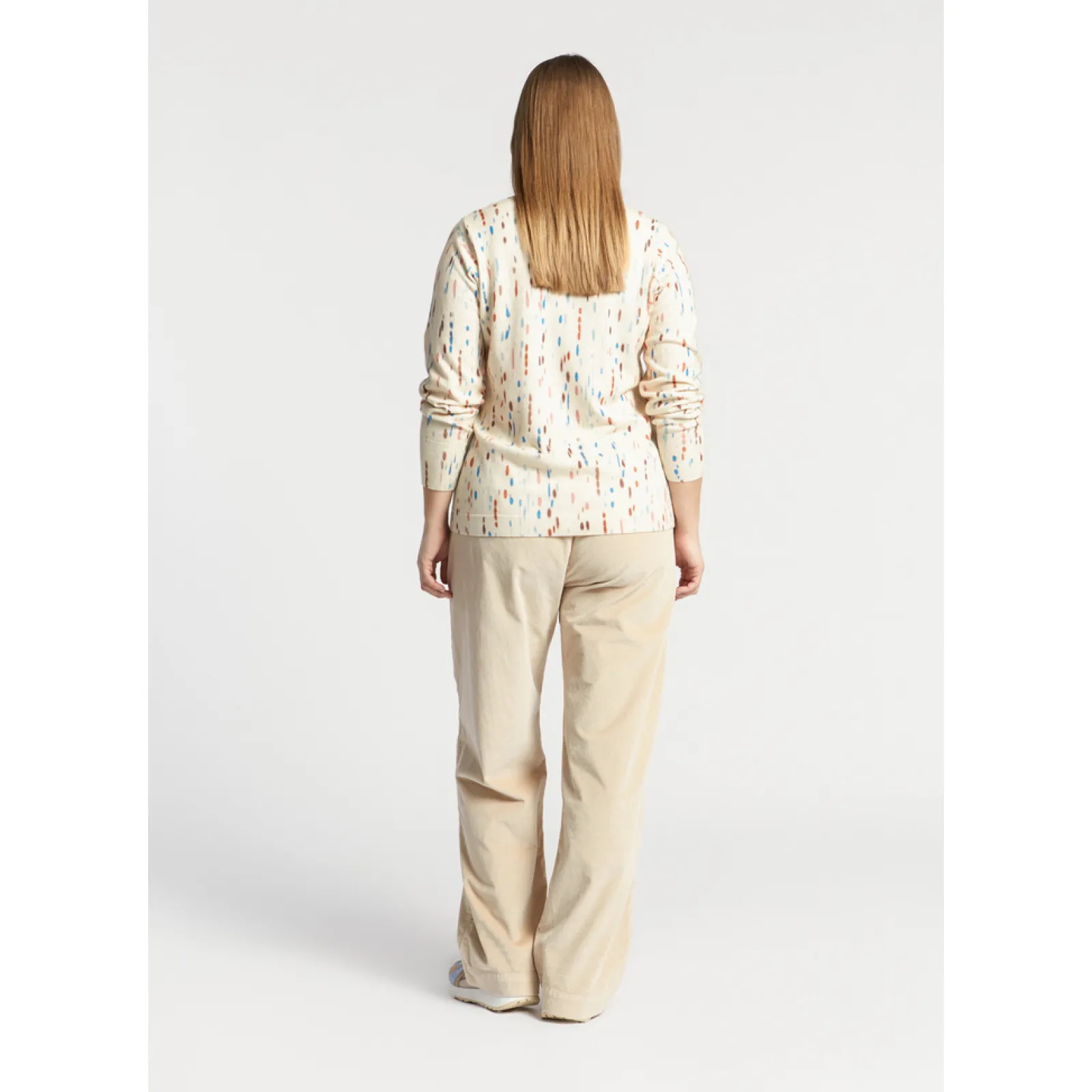 Xandres Pantalon extensible en velours côtelé-Femme Xandres Plus|Pantalons