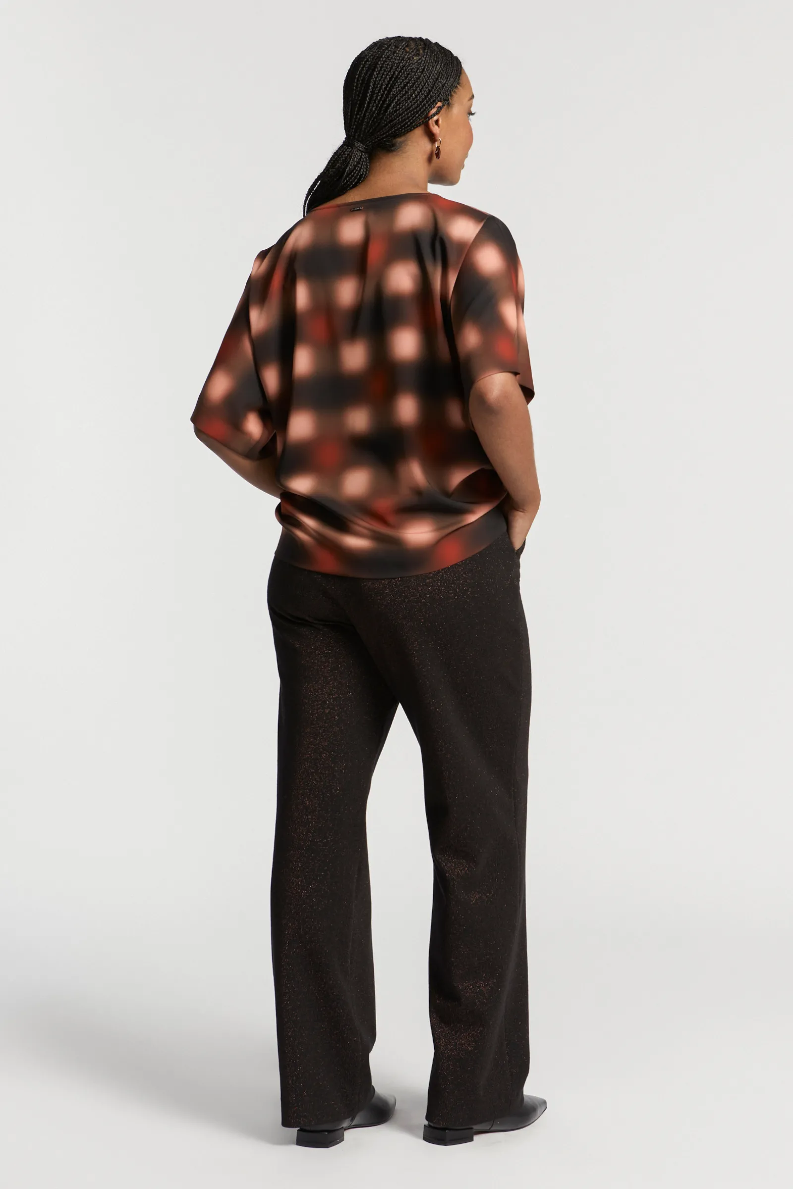 Xandres Pantalon habillé en lurex-Femme Xandres Plus|Pantalons