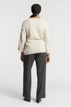Xandres Pantalon habillé en tissu bouclettes-Femme Xandres Plus|Pantalons