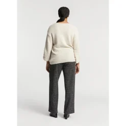 Xandres Pantalon habillé en tissu bouclettes-Femme Xandres Plus|Pantalons