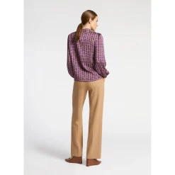 Xandres Pantalon habillé à jambes droites-Femme Pantalons