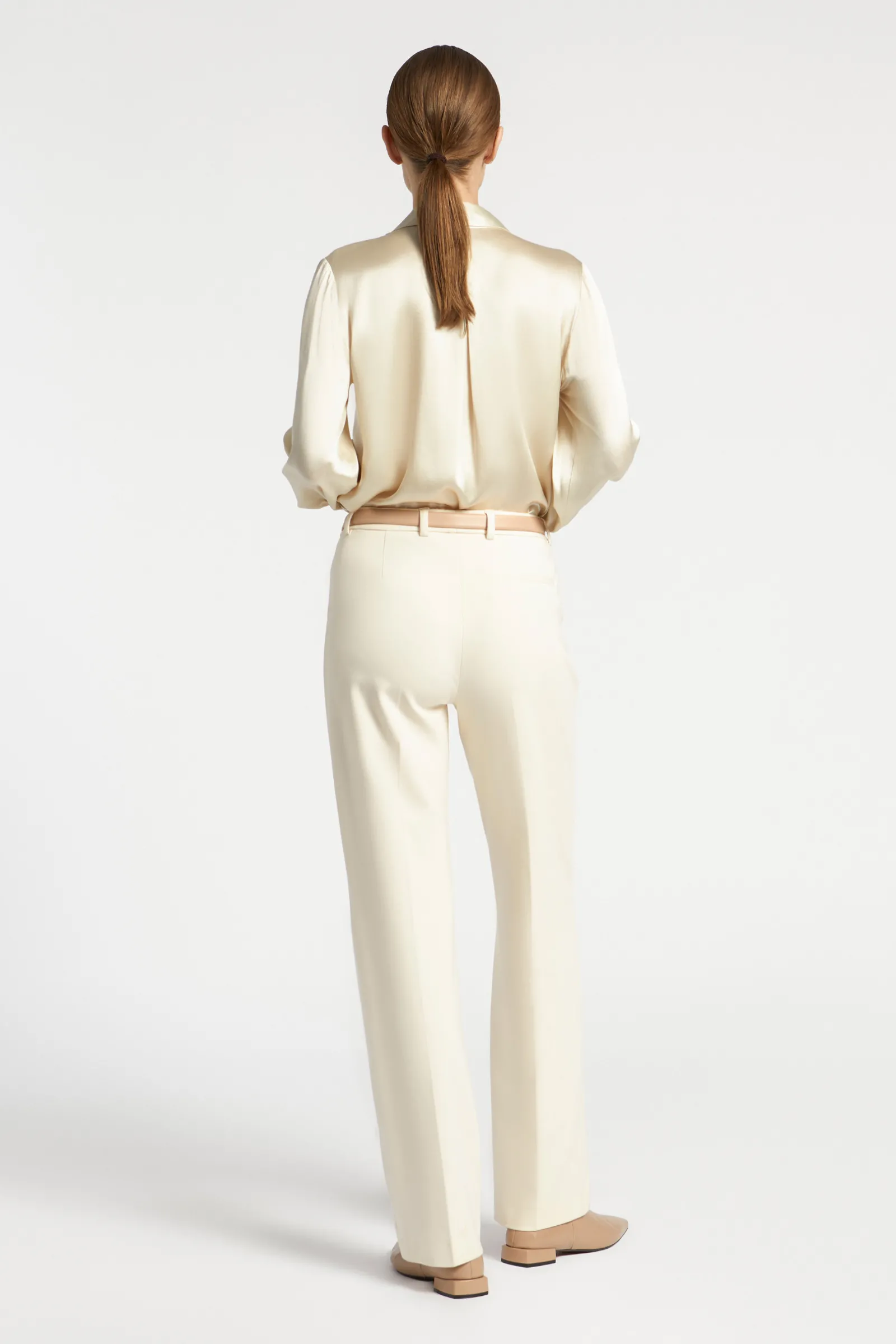 Xandres Pantalon habillé à jambes droites-Femme Pantalons