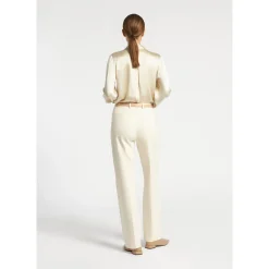 Xandres Pantalon habillé à jambes droites-Femme Pantalons