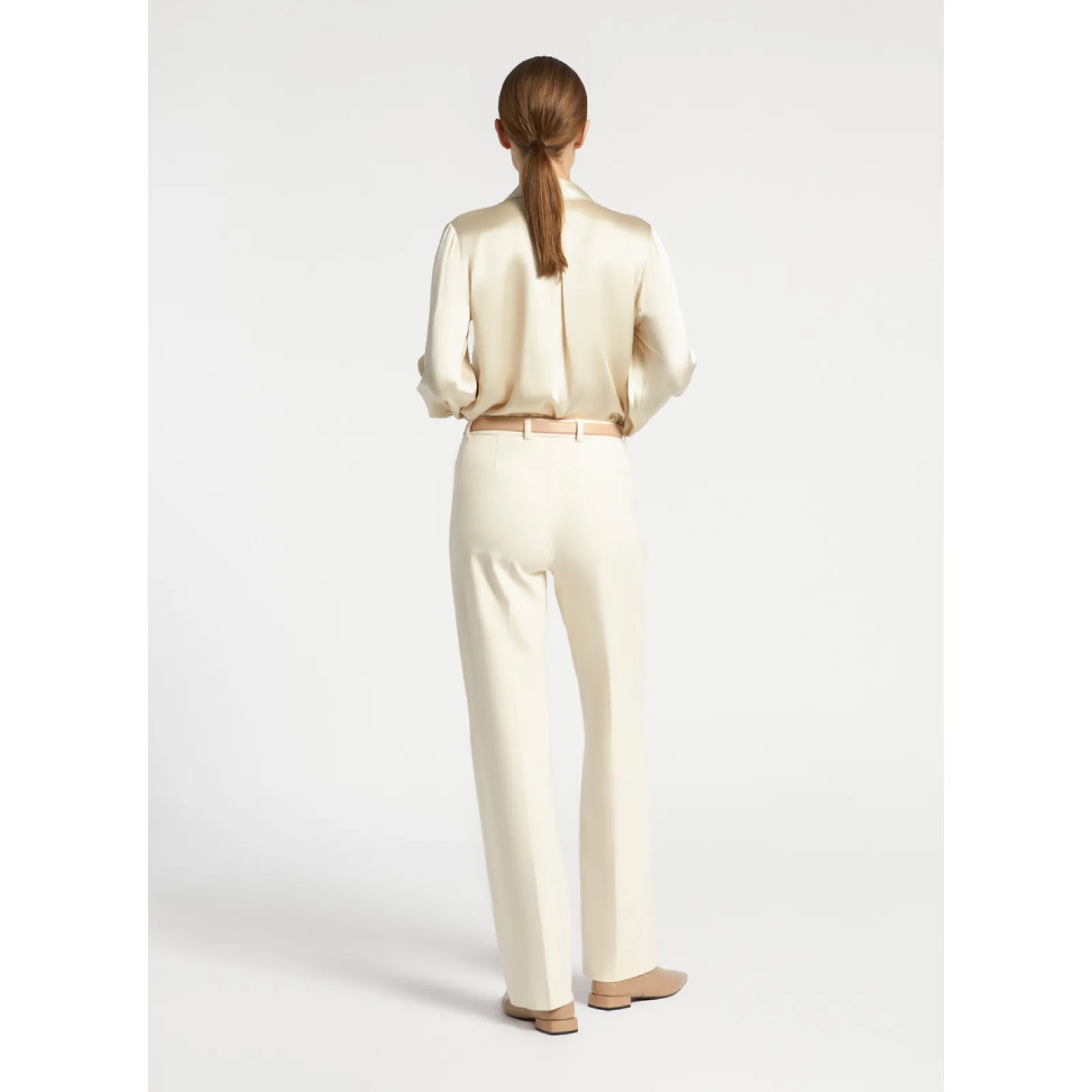 Xandres Pantalon habillé à jambes droites-Femme Pantalons