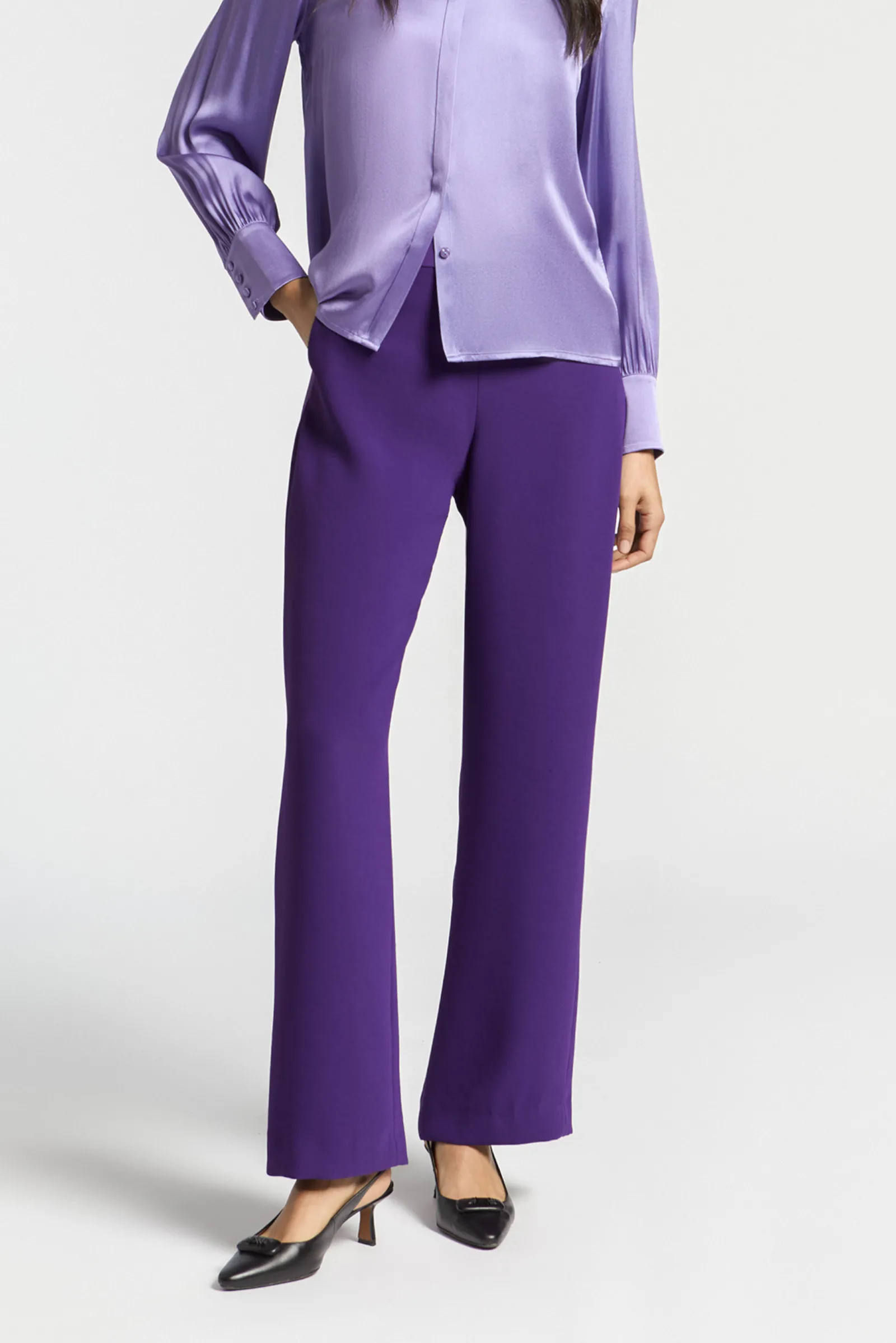 Xandres Pantalon habillé à jambes droites-Femme Xandres Plus