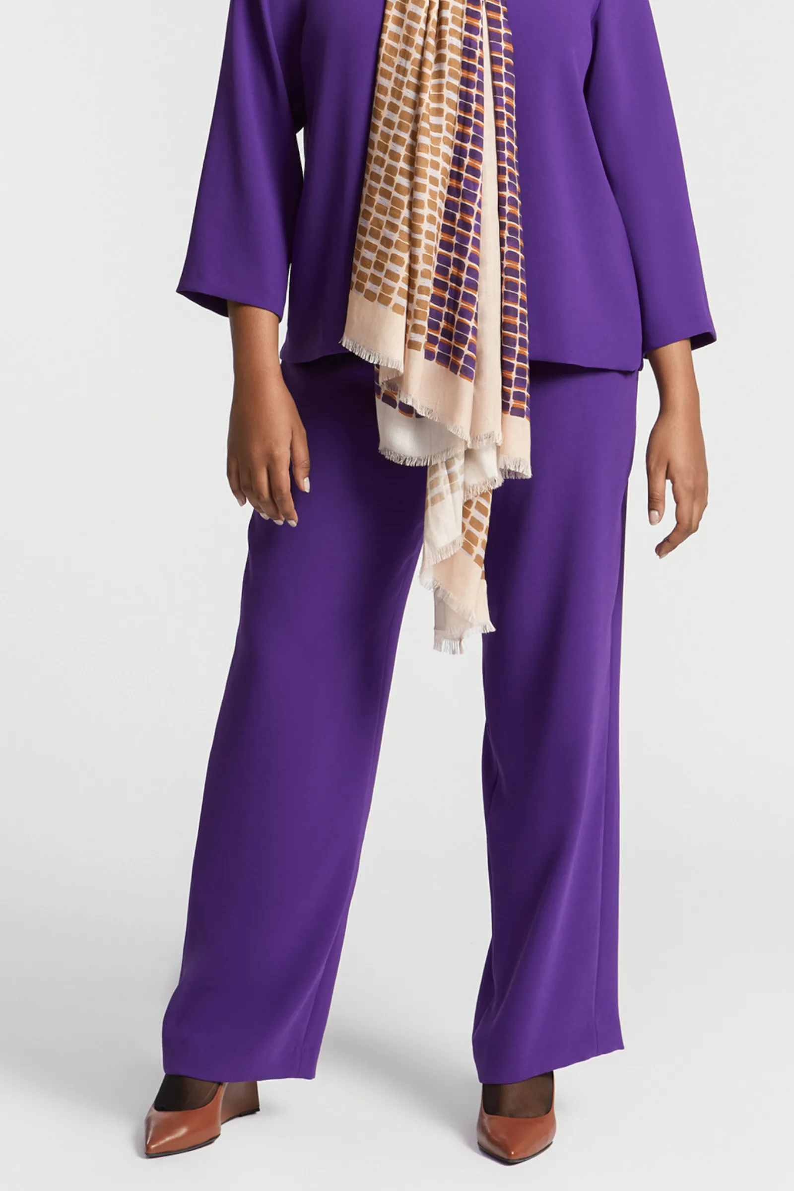 Xandres Pantalon habillé à jambes droites-Femme Xandres Plus