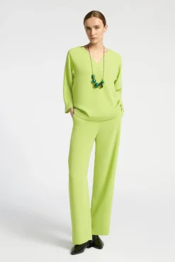Xandres Pantalon habillé à jambes droites-Femme Pantalons
