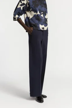 Xandres Pantalon habillé à jambes larges-Femme Pantalons