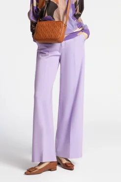 Xandres Pantalon habillé à jambes larges-Femme Pantalons