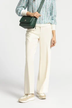 Xandres Pantalon habillé à jambes larges-Femme Pantalons