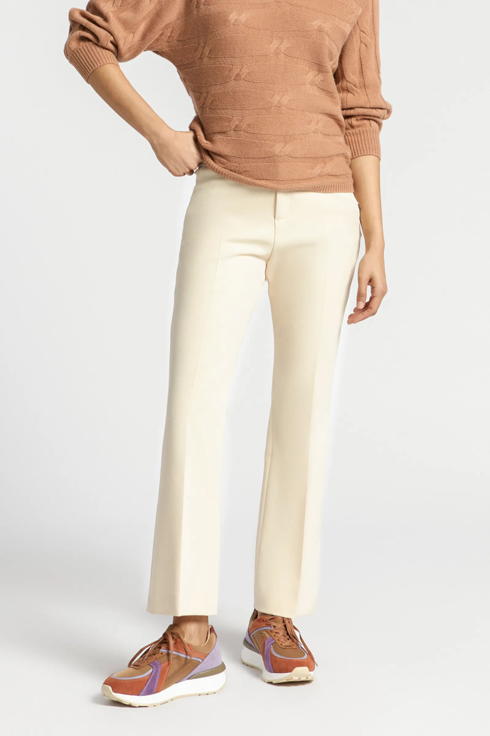 Xandres Pantalon habillé à jambes étroites-Femme Pantalons