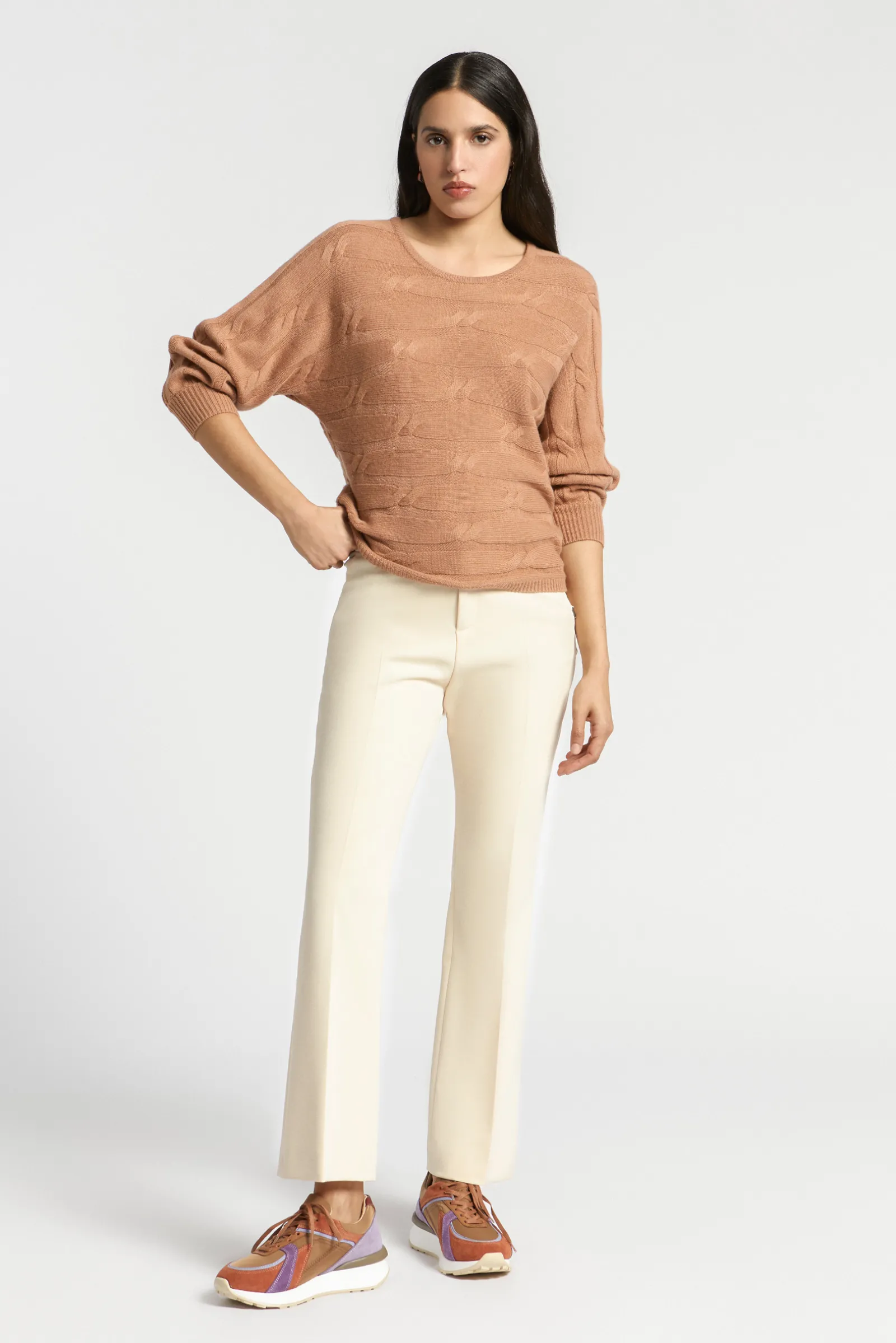 Xandres Pantalon habillé à jambes étroites-Femme Pantalons