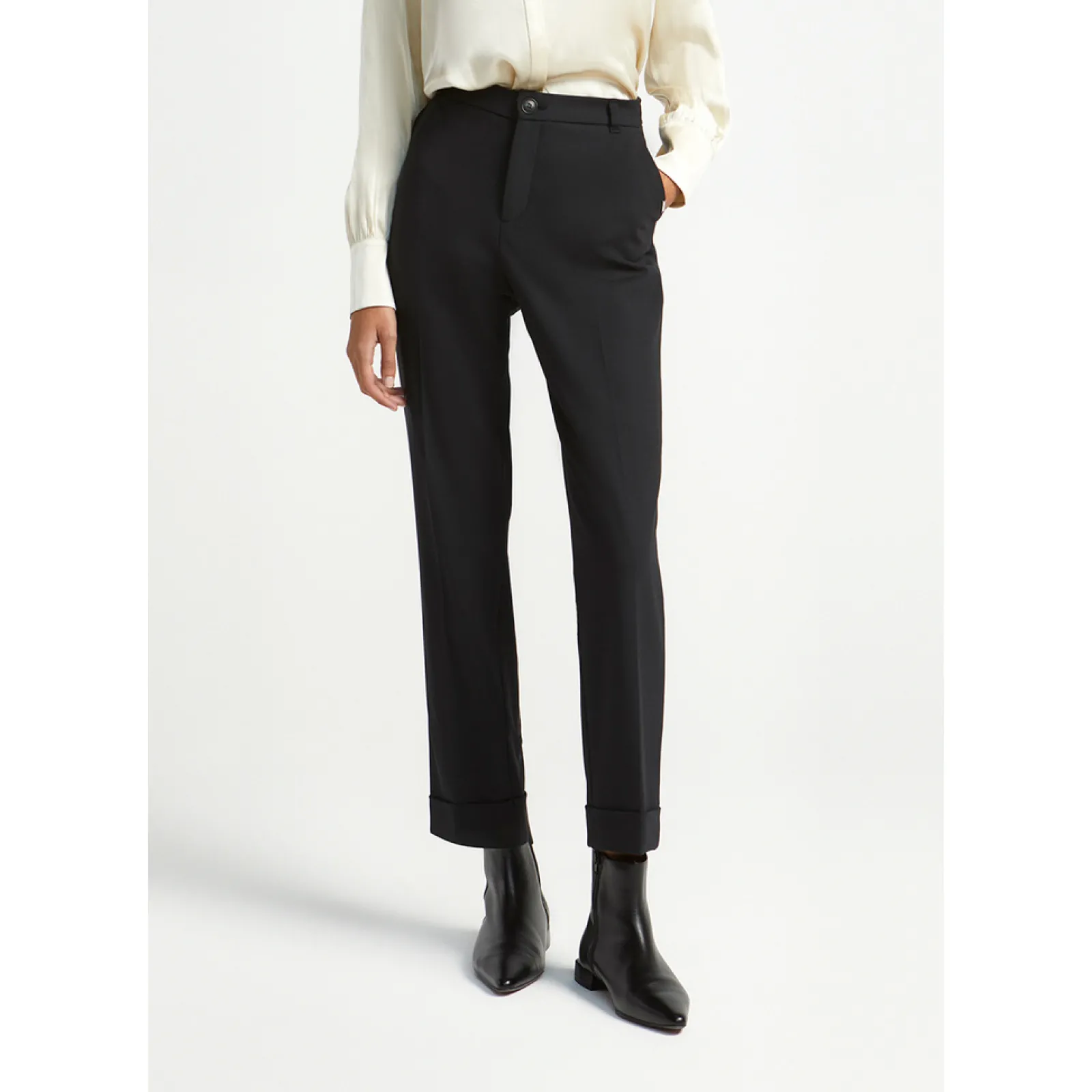 Xandres Pantalon habillé à jambes étroites-Femme Pantalons