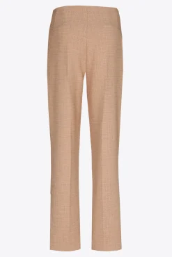 Xandres Pantalon à jambes étroites en tissu bouclettes-Femme Pantalons