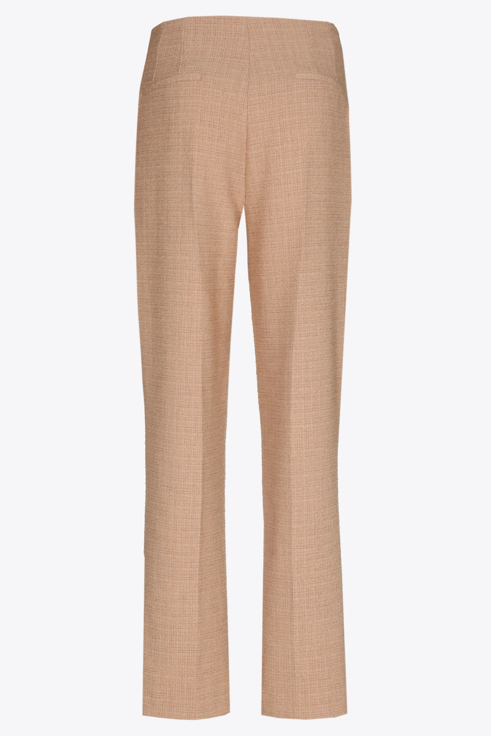 Xandres Pantalon à jambes étroites en tissu bouclettes-Femme Pantalons