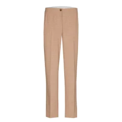 Xandres Pantalon à jambes étroites en tissu bouclettes-Femme Pantalons