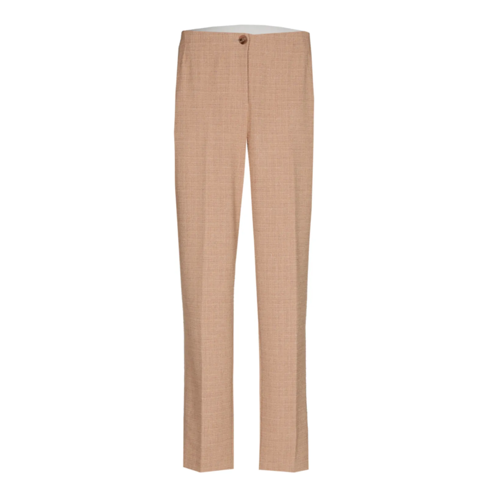 Xandres Pantalon à jambes étroites en tissu bouclettes-Femme Pantalons