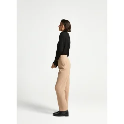 Xandres Pantalon à jambes étroites en tissu bouclettes-Femme Pantalons