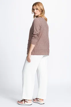 Xandres Pantalon large blanc-Femme Xandres Plus|Essentials