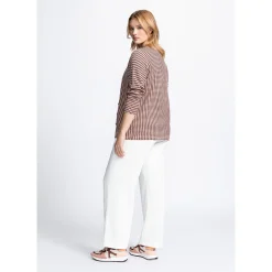 Xandres Pantalon large blanc-Femme Xandres Plus|Essentials