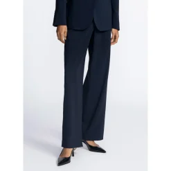 Xandres Pantalon large bleu marine-Femme Xandres Plus|Essentials