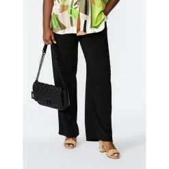 Xandres Pantalon large noir-Femme Xandres Plus|Essentials