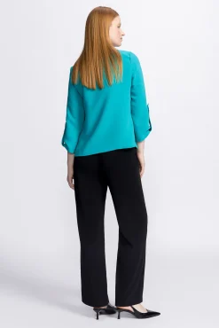 Xandres Pantalon large noir-Femme Xandres Plus|Essentials