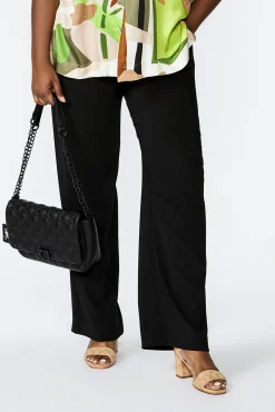 Xandres Pantalon large noir-Femme Xandres Plus|Essentials